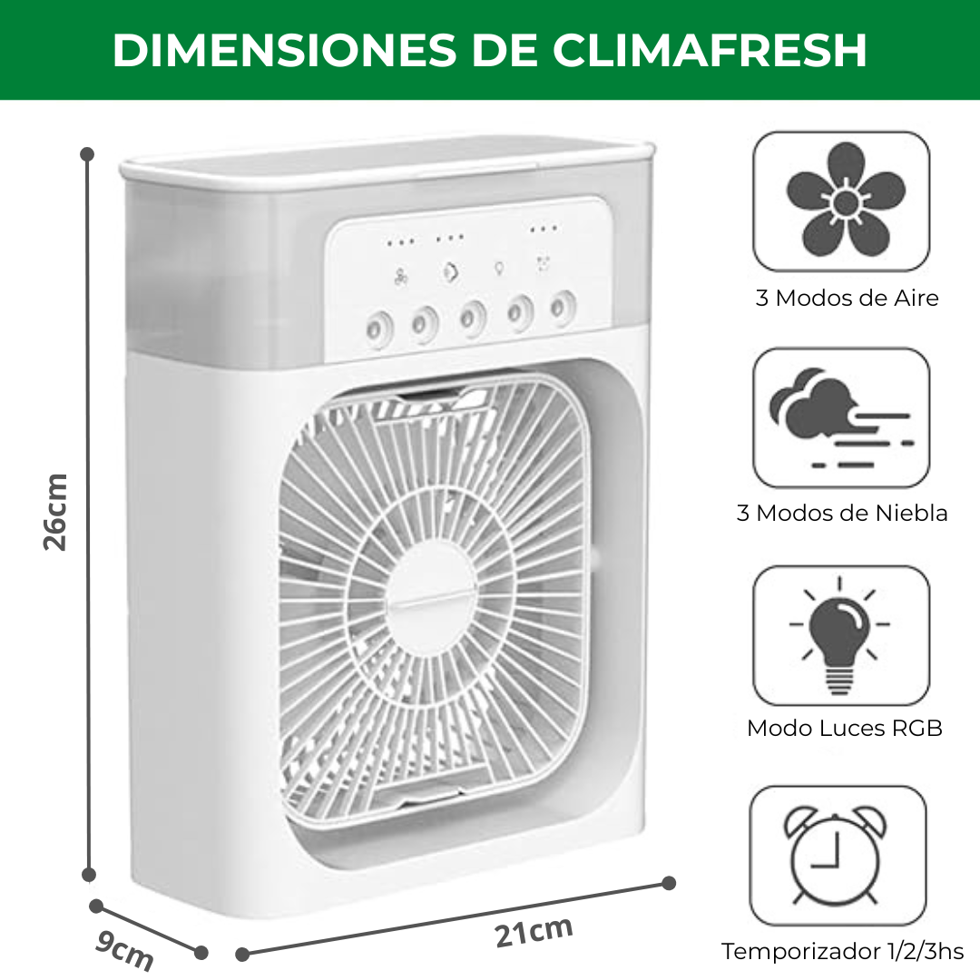 ClimaFresh - Ventilador Portátil